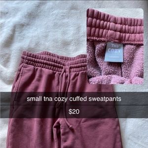 TNA size small cuffed cozy sweatpants